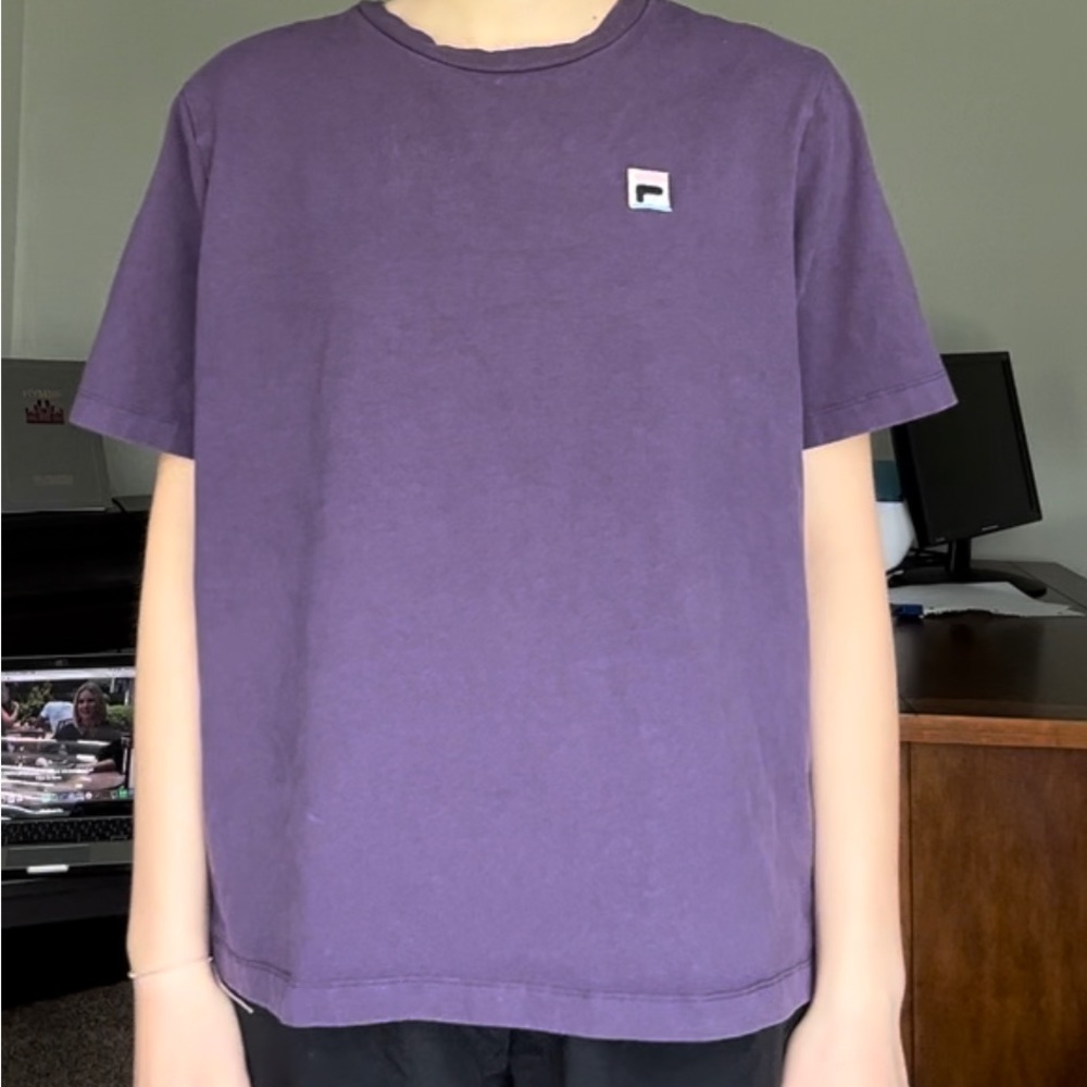 FILA tee with embroidered patch